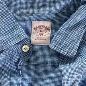 Brooks Brothers 346 Short Sleeve Linen Button Down